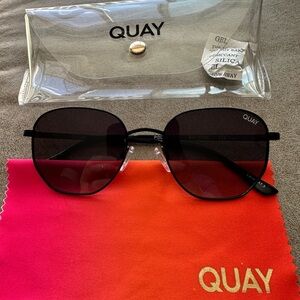 Quay Australia Big Time Black Sunglasses